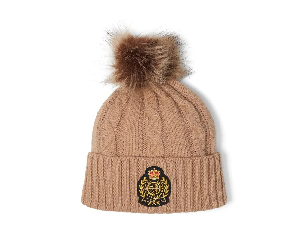 商品Ralph Lauren|Recycled Blend Cable Beanie with Patch,价格¥360,第1张图片