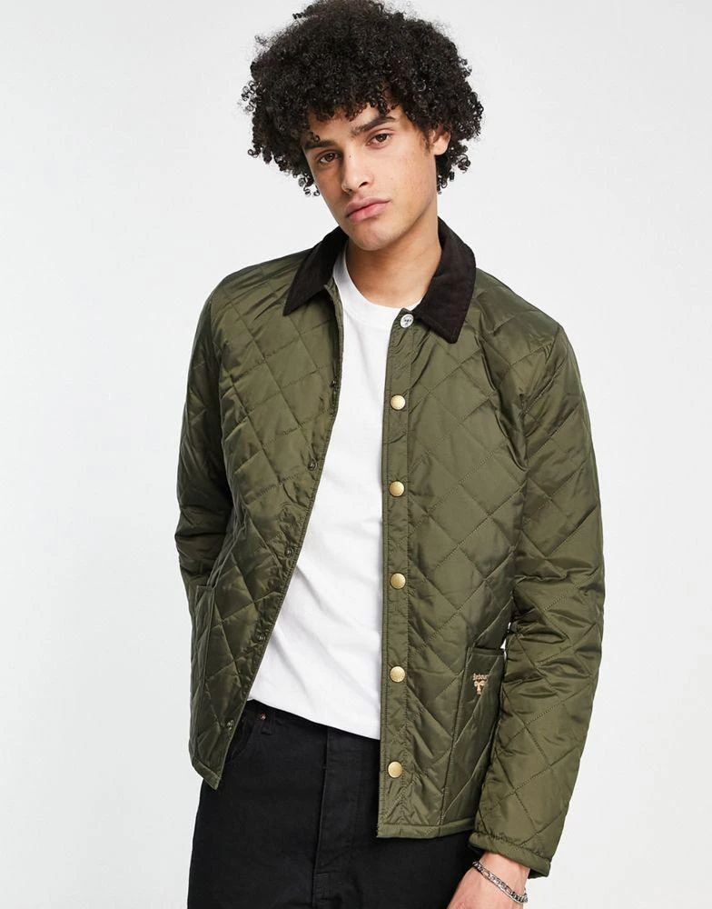 商品Barbour|Barbour Beacon Starling quilted jacket in olive,价格¥667,第1张图片