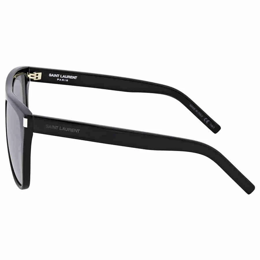 商品Yves Saint Laurent|Grey Mirror Rectangular Unisex Sunglasses SL 1 001 59,价格¥1464,第2张图片详细描述