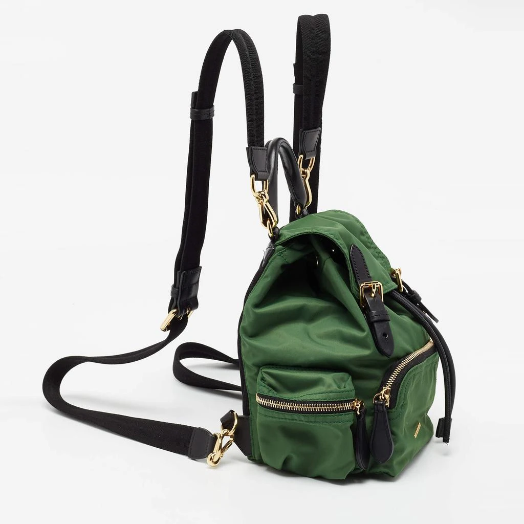 商品[二手商品] Burberry|Burberry Green/Black Nylon and Leather Small Rucksack Backpack,价格¥3627,第3张图片详细描述