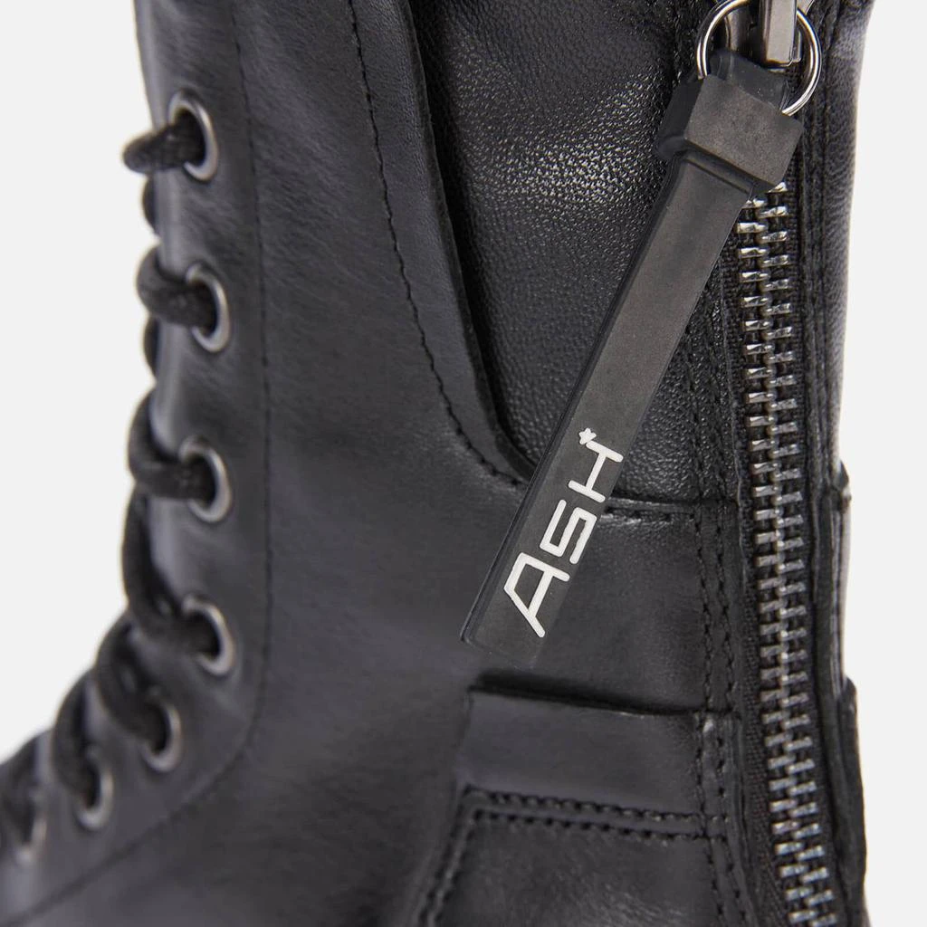商品Ash|ASH WOMEN'S MADNESS LEATHER LACE UP BOOTS - BLACK,价格¥1171,第4张图片详细描述