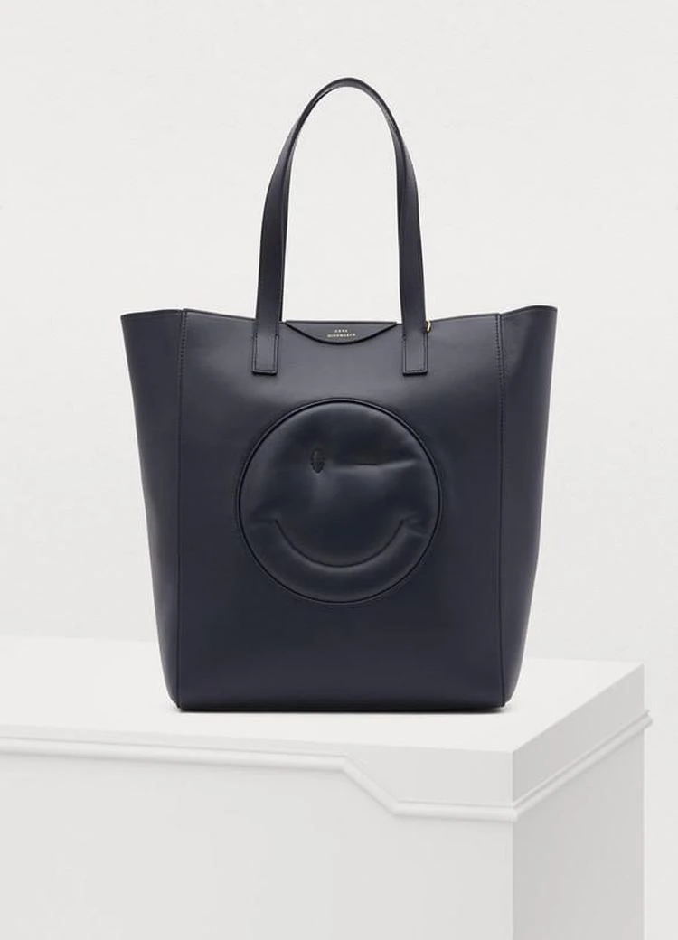 商品Anya Hindmarch|Wink leather tote bag,价格¥3366,第1张图片