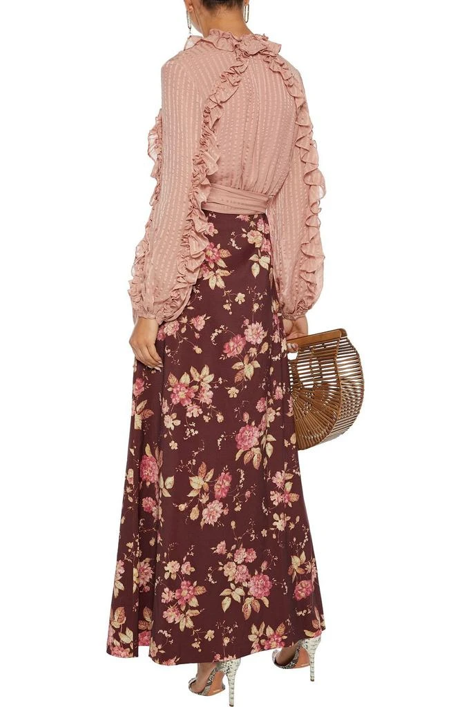 商品Zimmermann|Unbridled Contour floral-print wool-blend twill maxi skirt,价格¥1575,第3张图片详细描述