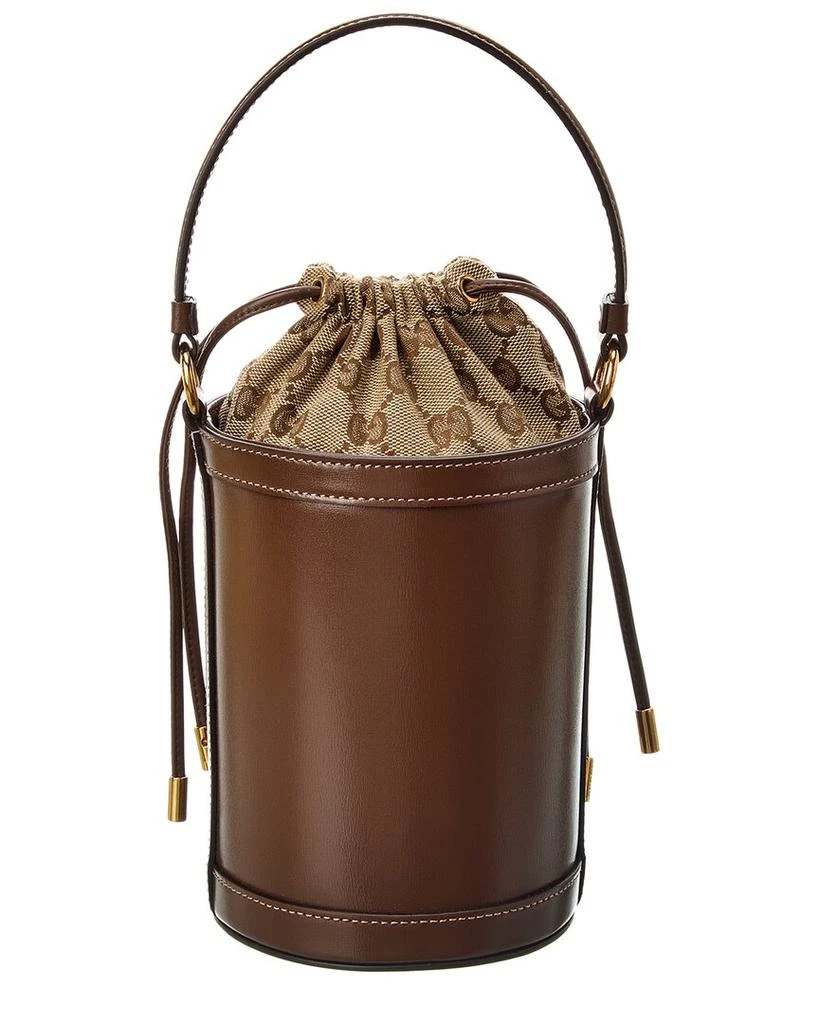 商品Gucci|Gucci Ophidia Mini Leather Bucket Bag,价格¥10435,第2张图片详细描述