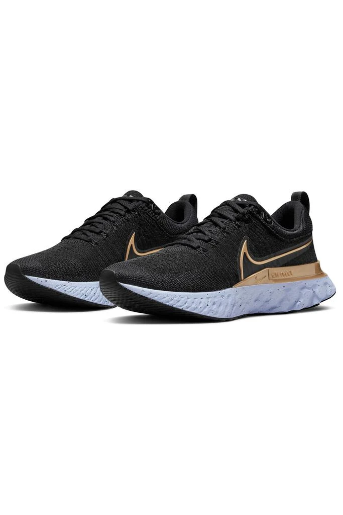 商品NIKE|React Infinity Run Flyknit 2 Shoes - Black/Ghost/Dark Smoke Grey/Metallic Gold | Women's,价格¥1053,第4张图片详细描述