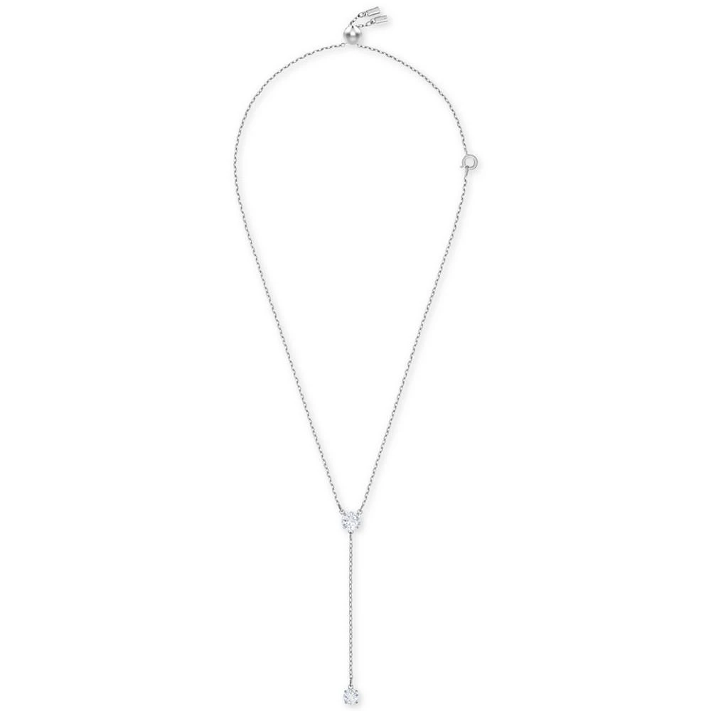 商品Swarovski|Silver-Tone Crystal Y Necklace,价格¥587,第2张图片详细描述
