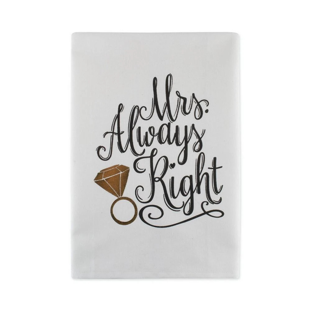 商品Design Imports|Mr. Mrs. Printed Dishtowel Set of 2,价格¥172,第5张图片详细描述