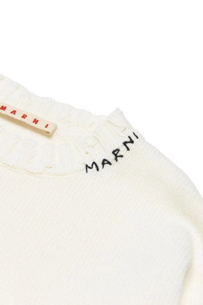商品Marni|Marni Kids Logo Intarsia Distressed Knitted Dress,价格¥1464,第3张图片详细描述