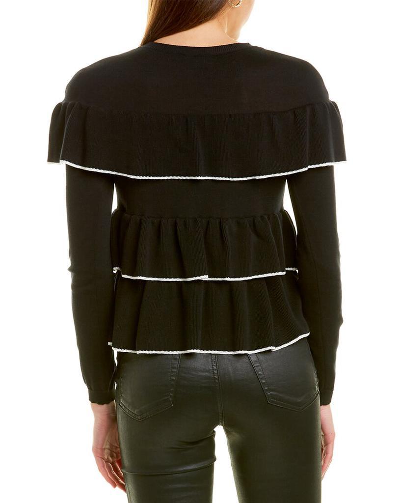 商品RED Valentino|RED Valentino Tiered Ruffle Sweater,价格¥1461,第4张图片详细描述