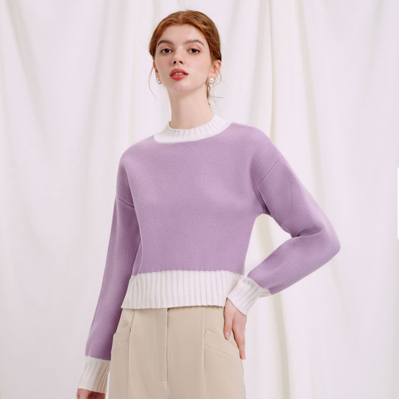 Zoie Wool Sweater - Lilac | Zoie羊毛毛衣 - 浅紫色商品第4张图片规格展示