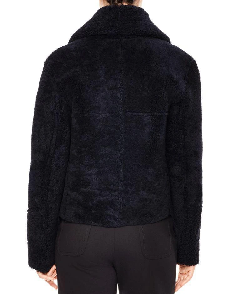 商品Sandro|Julia Zipper-Detail Cropped Real Lamb Shearling Jacket,价格¥5885,第2张图片详细描述