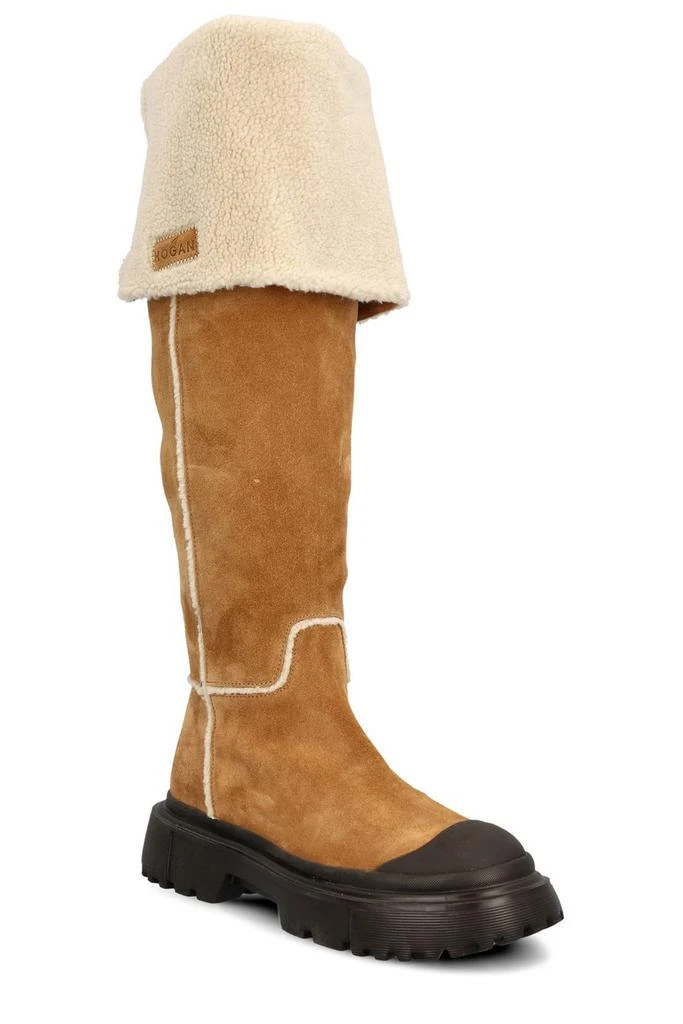 商品hogan|Hogan Logo Patch Round Toe Boots,价格¥5049,第2张图片详细描述