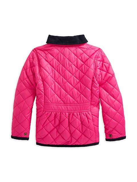 商品Ralph Lauren|Little Girl's & Girl's Water-Resistant Barn Jacket,价格¥923-¥997,第6张图片详细描述