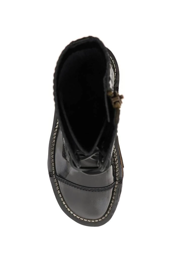 商品Acne Studios|Acne studios leather lace-up ankle boots,价格¥2899,第2张图片详细描述