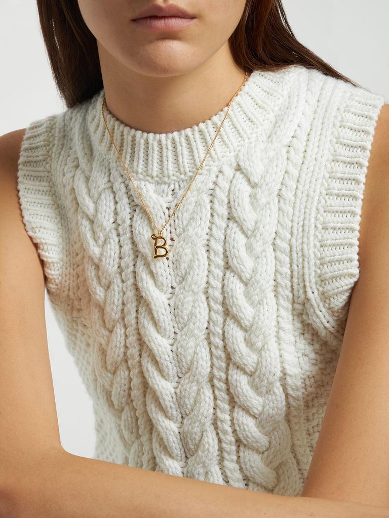 商品Missoma|Curvy Molten "b" Pendant Necklace,价格¥810,第1张图片