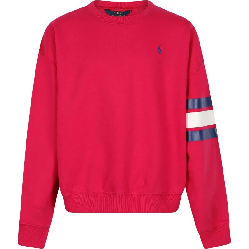 商品Ralph Lauren|Polo logo sweatshirt in pink,价格¥576,第1张图片