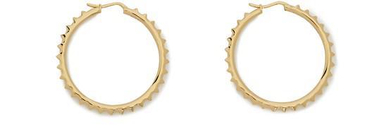 商品Celine|Pyramid Studs 黄铜圈形耳环,价格¥2183,第1张图片