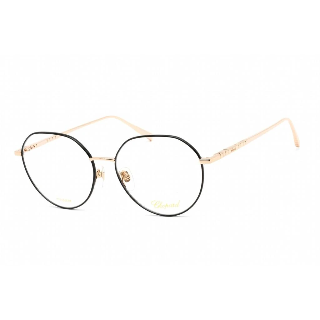 商品Chopard|Chopard Women's Eyeglasses - Shiny Rose Gold/Black Metal Round Frame | VCHF71M 0301,价格¥1332,第1张图片