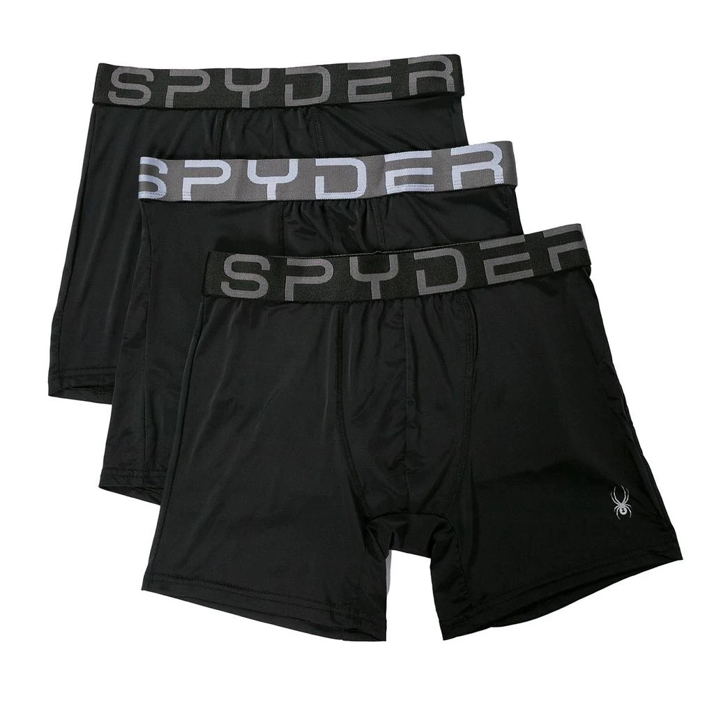 商品Spyder|Spyder Men's 3-Pack Nylon Boxer Briefs,价格¥68,第1张图片