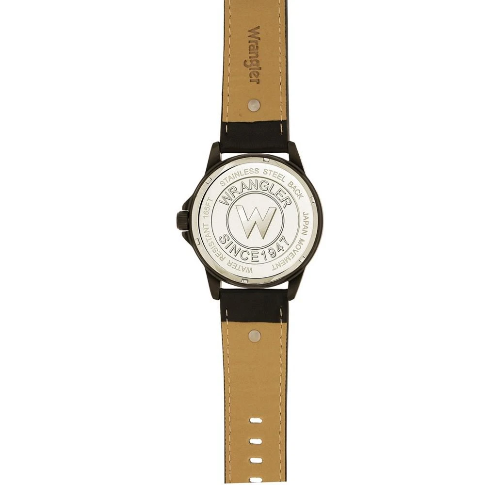 商品Wrangler|Men's Black Polyurethane Strap Watch, 48MM,价格¥527,第3张图片详细描述