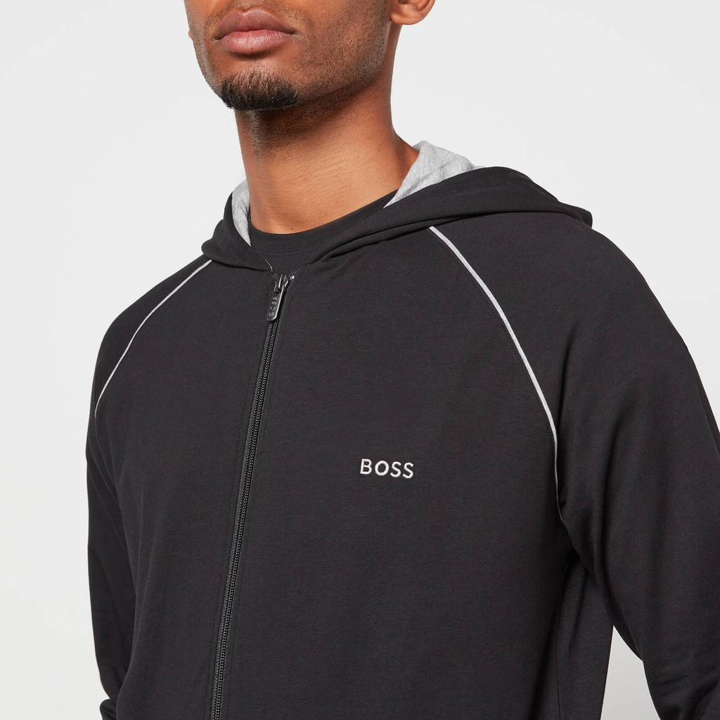 BOSS Bodywear Men's Mix&Match Hooded Jacket - Black商品第4张图片规格展示