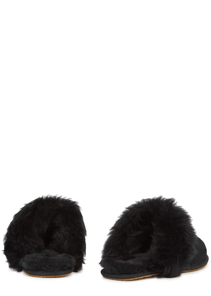 商品UGG|Scruff Sis shearling-trimmed suede slippers,价格¥878,第3张图片详细描述