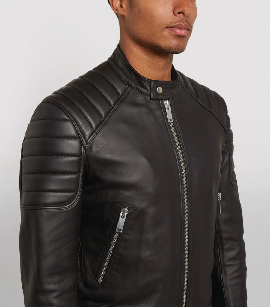 商品Sandro|Leather Biker Jacket,价格¥5880,第4张图片详细描述