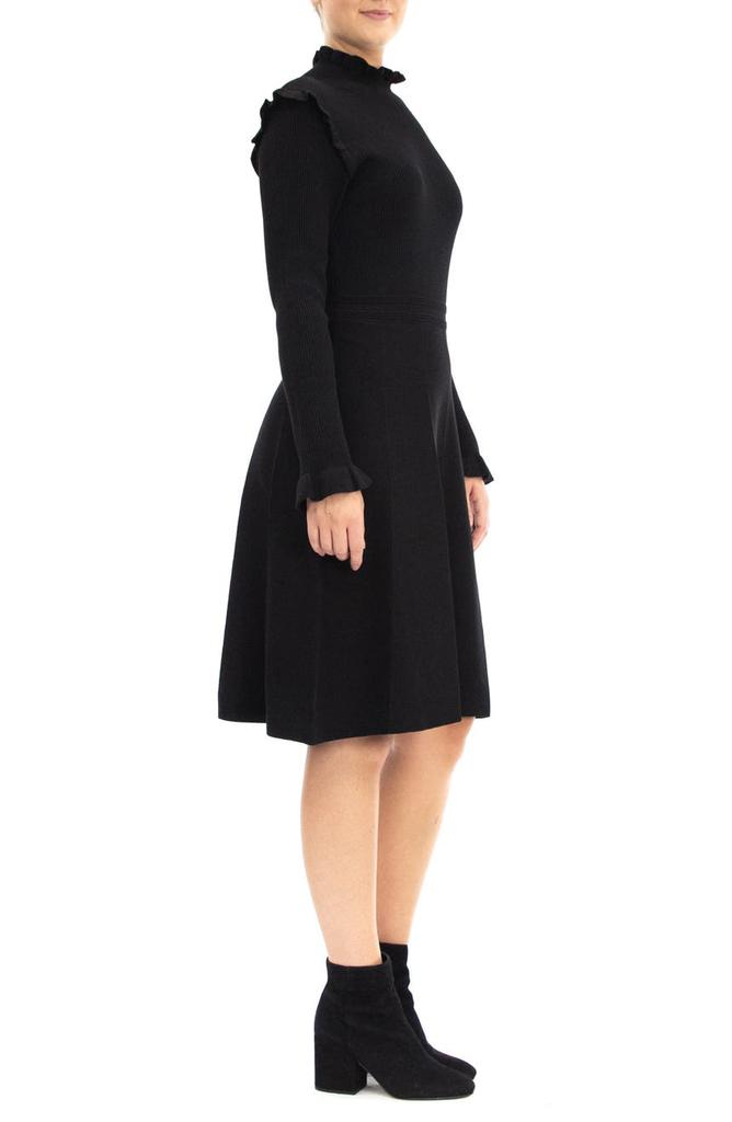 Ruffle Trim Sweater Dress商品第3张图片规格展示