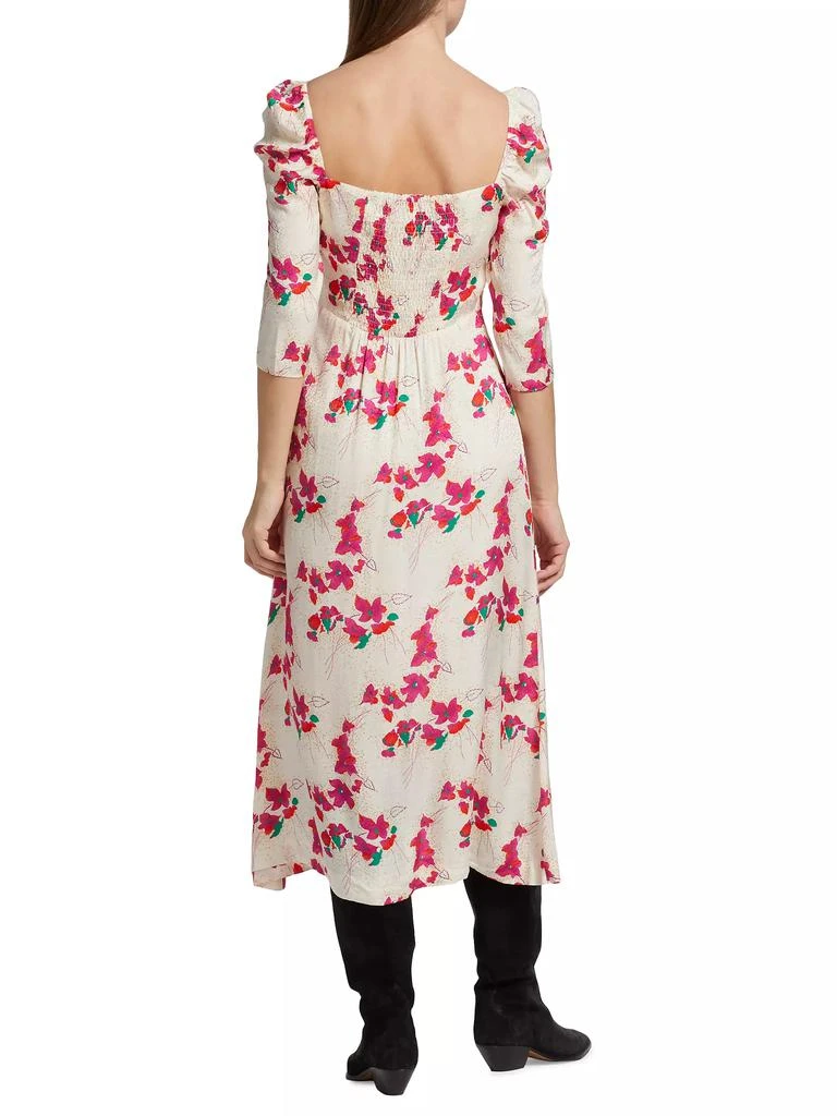 商品ba&sh|Elonor Smocked Jacquard Midi-Dress,价格¥918,第5张图片详细描述