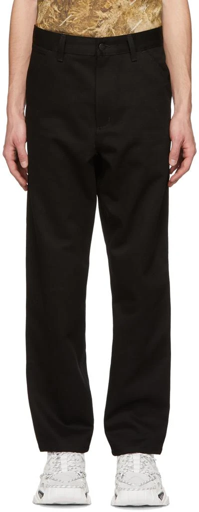 商品Carhartt WIP|Black Single Knee Trousers,价格¥574,第1张图片