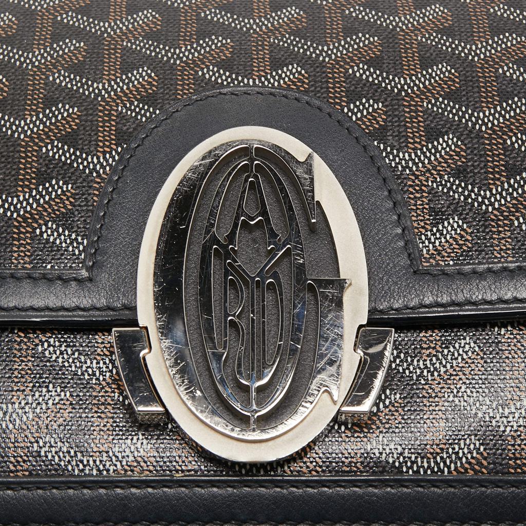 Goyard Black Goyardine Coated Canvas and Leather 223 PM Shoulder Bag商品第6张图片规格展示