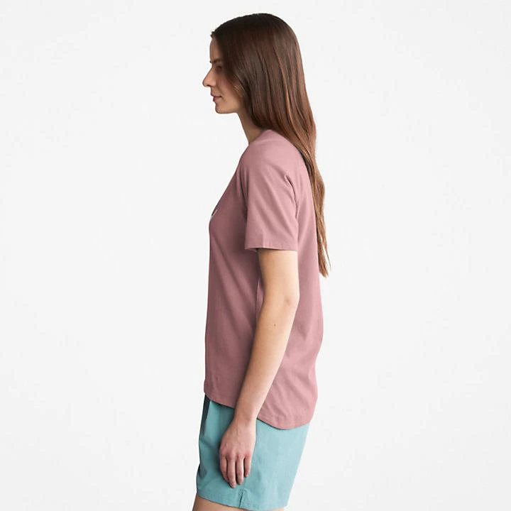 商品Timberland|Raglan-sleeve Logo T-Shirt for Women in Pink,价格¥117,第4张图片详细描述