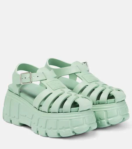商品Miu Miu|Fisherman EVA厚底凉鞋,价格¥8644,第1张图片