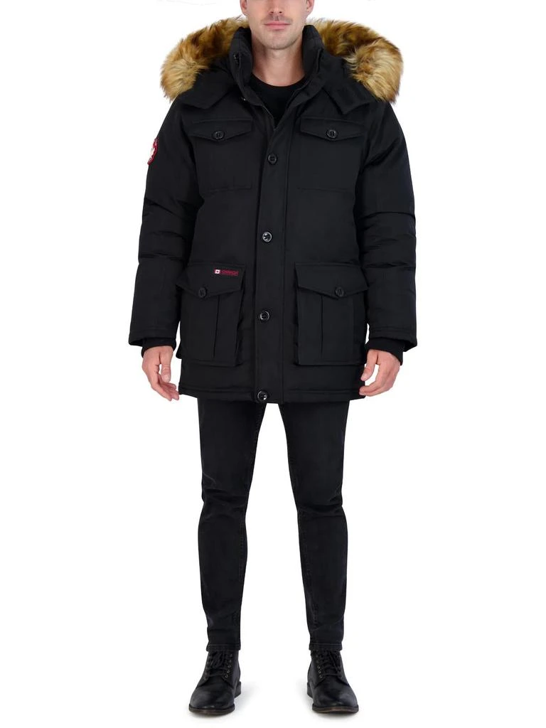 商品Canada Weather Gear|Mens Faux Fur Heavyweight Parka Coat,价格¥338,第1张图片
