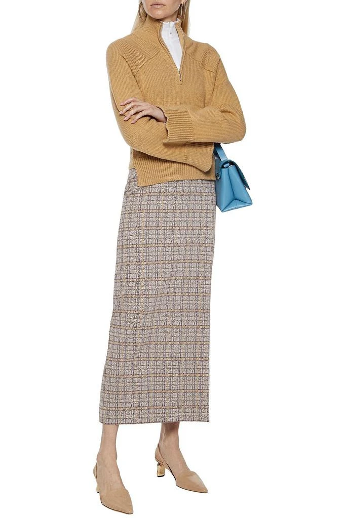 商品ROSETTA GETTY|Cropped cotton-blend sweater,价格¥3470,第4张图片详细描述