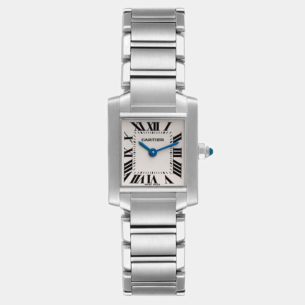 商品[二手商品] Cartier|Cartier Tank Francaise Small Silver Dial Steel Ladies Watch W51008Q3 20 x 25 mm,价格¥25833,第1张图片