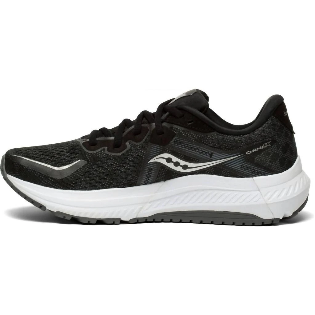 商品Saucony|Women's Omni 20 Running Shoes - Medium Width In Black/white,价格¥833,第3张图片详细描述