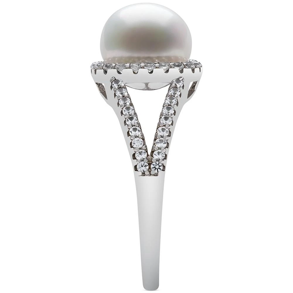 商品Belle de Mer|Cultured Freshwater Button Pearl (8mm) & Cubic Zirconia Statement Ring,价格¥415,第4张图片详细描述