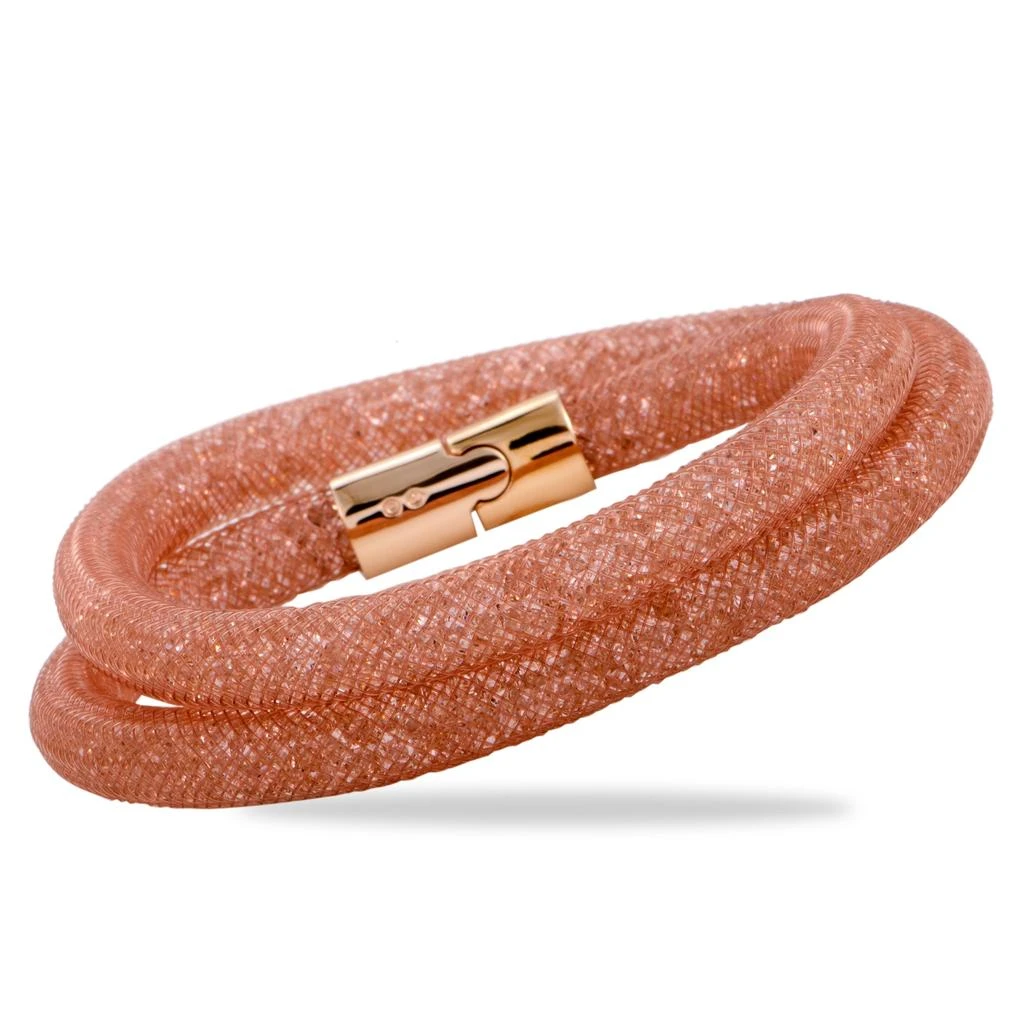 商品Swarovski|Stardust Rose Double Bracelet 5089853-M - Medium,价格¥232,第1张图片