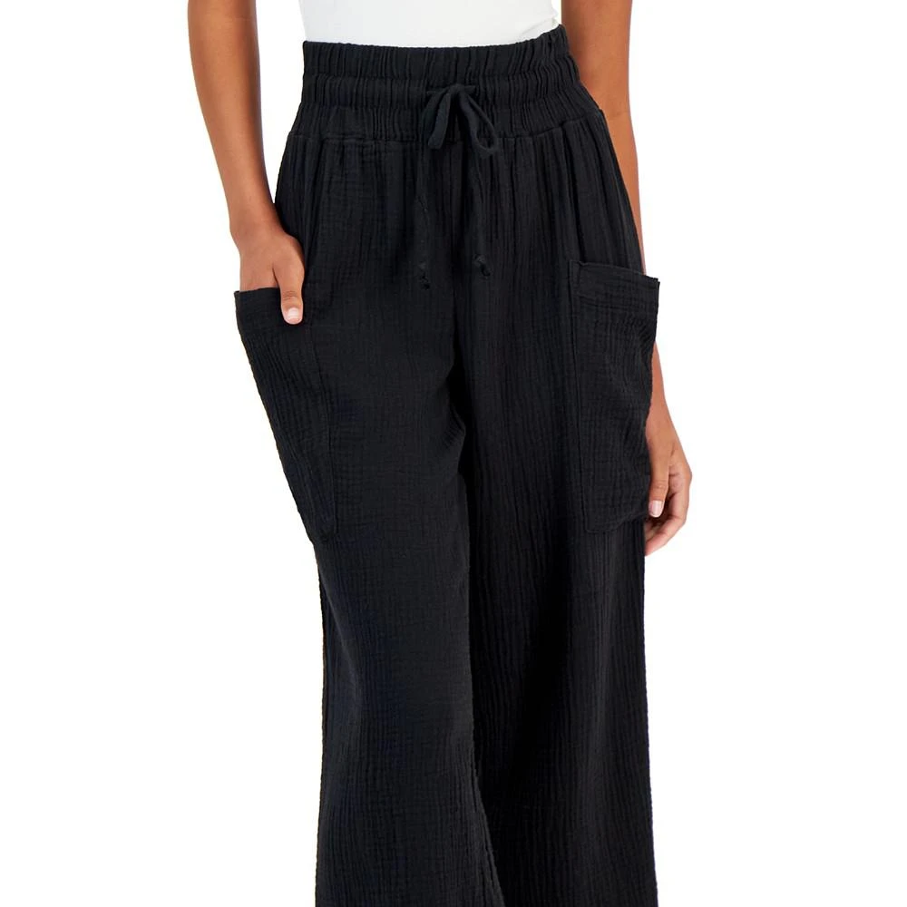 商品Indigo Rein|Juniors' Cotton Gauze Wide-Leg Pull-On Pants,价格¥96,第4张图片详细描述