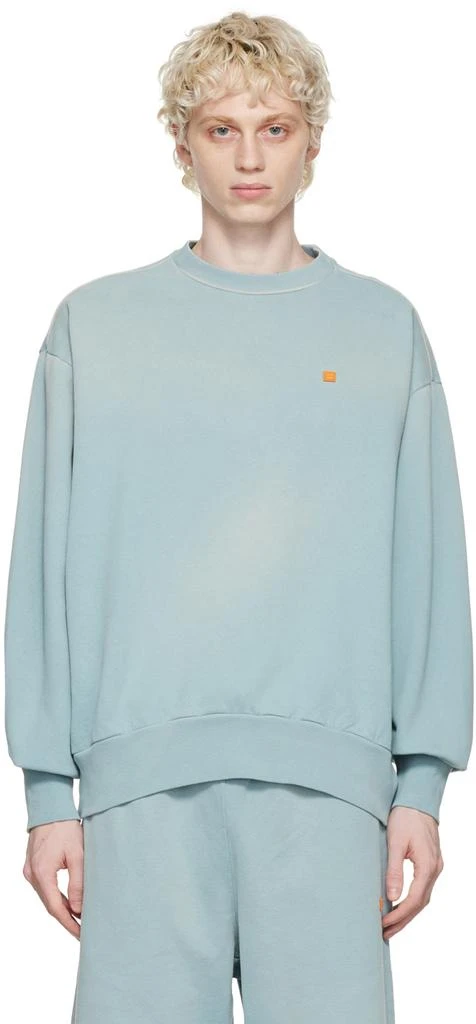 商品Acne Studios|Blue Crewneck Sweatshirt,价格¥908,第1张图片