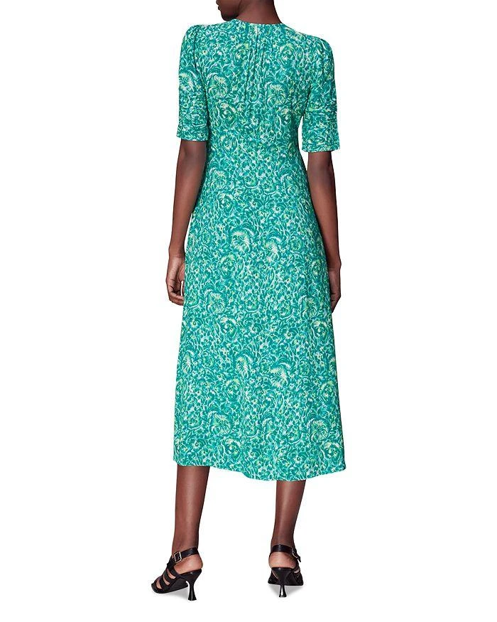 商品Whistles|Clouded Floral Print Tie Midi Dress,价格¥1198,第3张图片详细描述