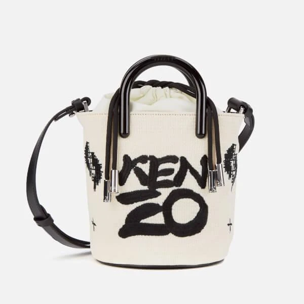 商品Kenzo|KENZO Women's 迷你水桶包 - White,价格¥1612,第1张图片