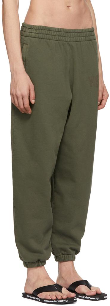 Green Cotton Lounge Pants商品第2张图片规格展示