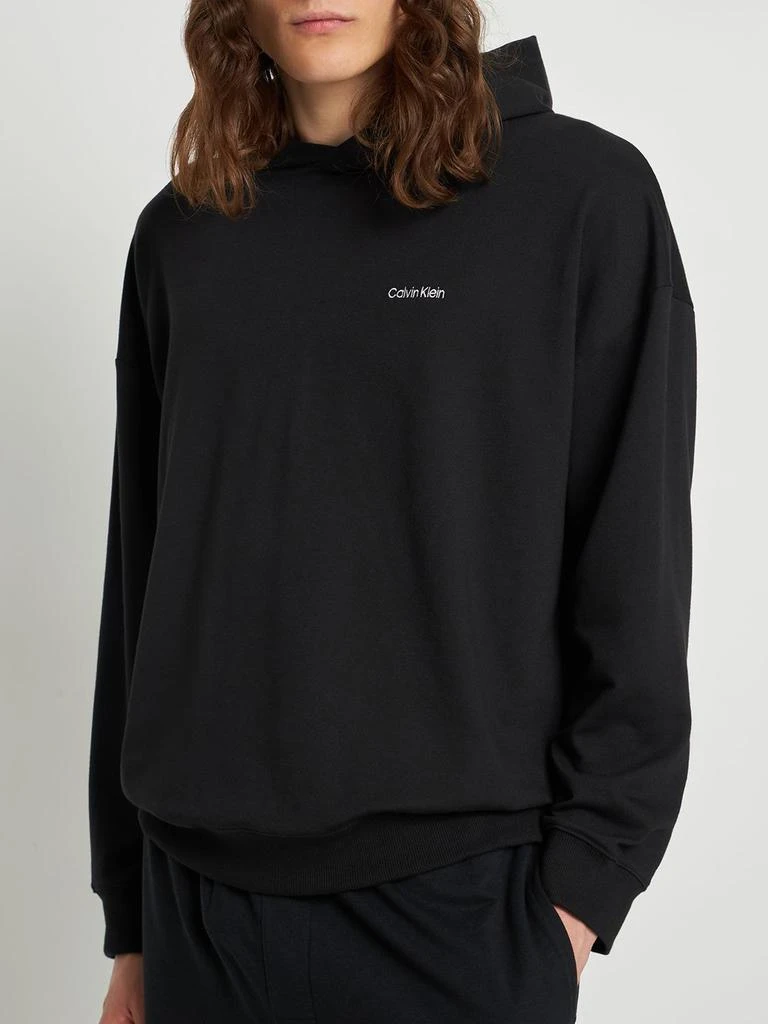 商品Calvin Klein|Logo Print Cotton Blend Hoodie,价格¥490,第2张图片详细描述