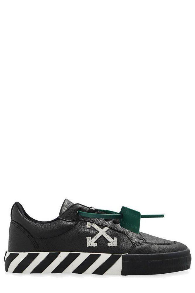 商品Off-White|Off-White Vulcanized Lace-Up Sneakers,价格¥2246-¥2527,第1张图片