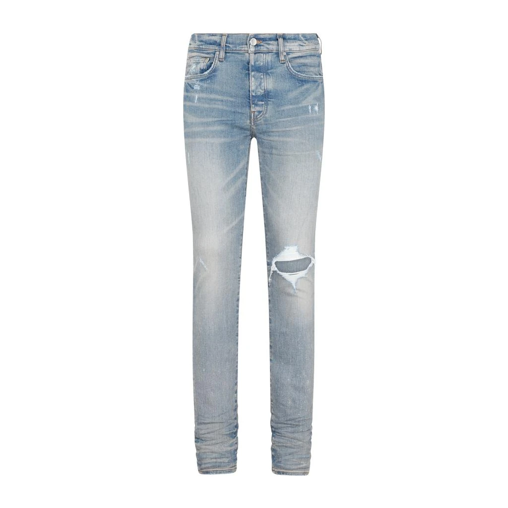 商品AMIRI|AMIRI  DISTRESSED-FINISH SLIM-CUT JEANS,价格¥4769,第1张图片