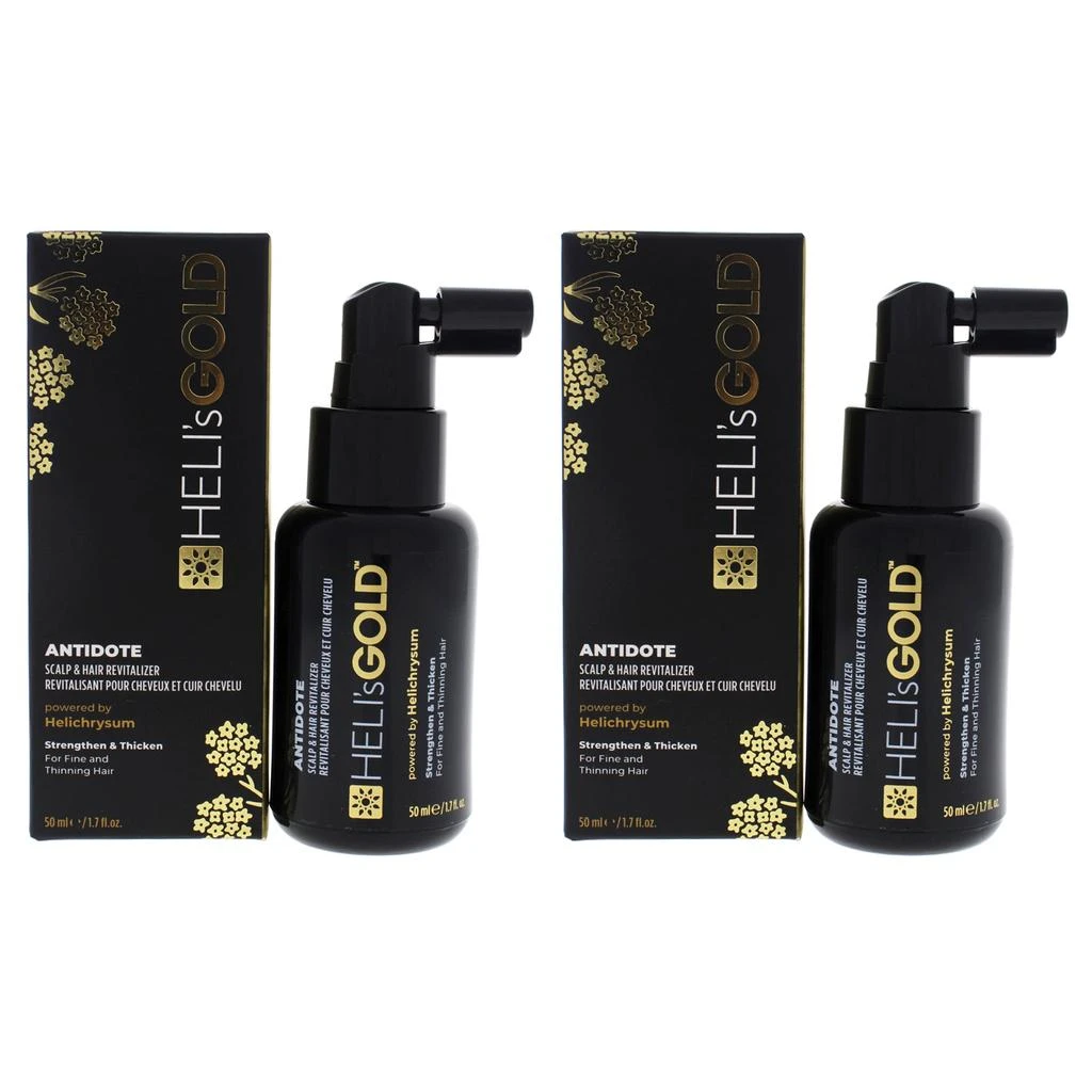 商品Helis Gold|Antidote Scalp and Hair Revitalizer by Helis Gold for Unisex - 1.7 oz Treatment - Pack of 2,价格¥556,第1张图片