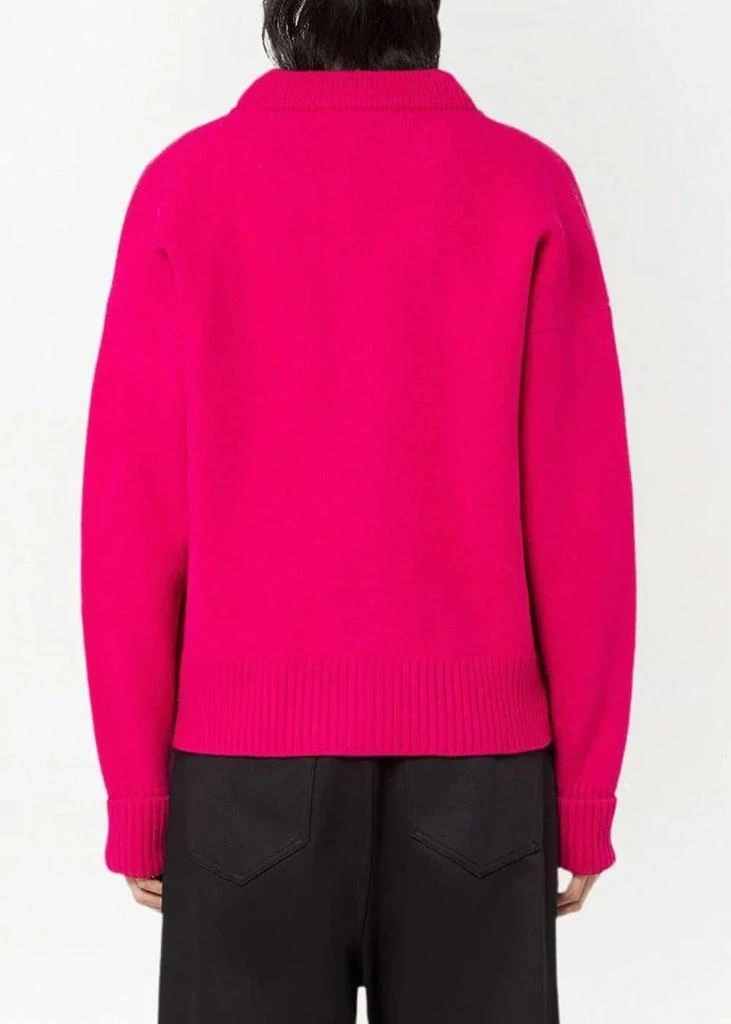 商品AMI|AMI Alexandre Mattiussi Pink Ami De Coeur Cardigan,价格¥3778,第4张图片详细描述