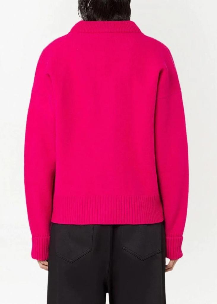 商品AMI|AMI Alexandre Mattiussi Pink Ami De Coeur Cardigan,价格¥3476,第6张图片详细描述